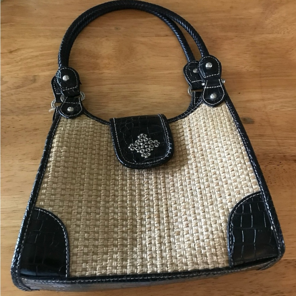 Western Elegant Black and Tan Women's Handbag